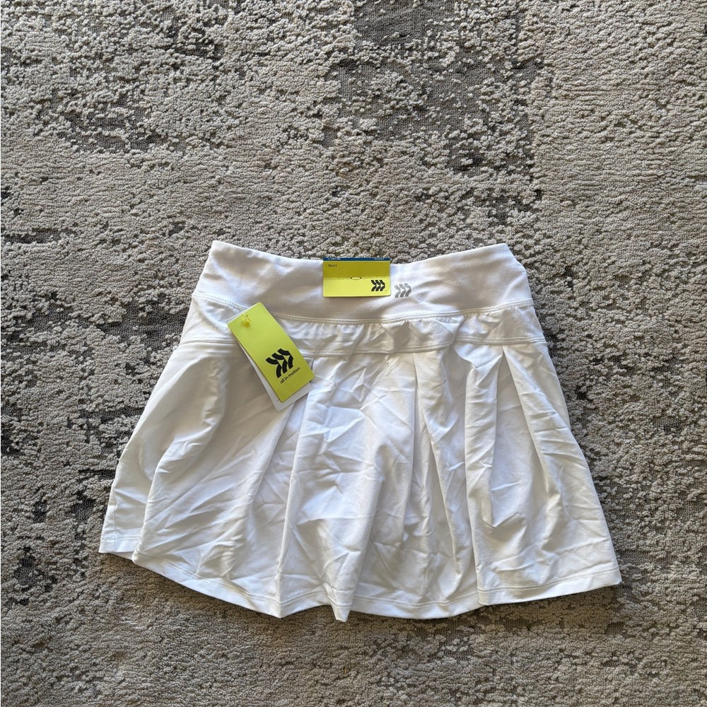 All in Motion White Pleated Tennis Skirt